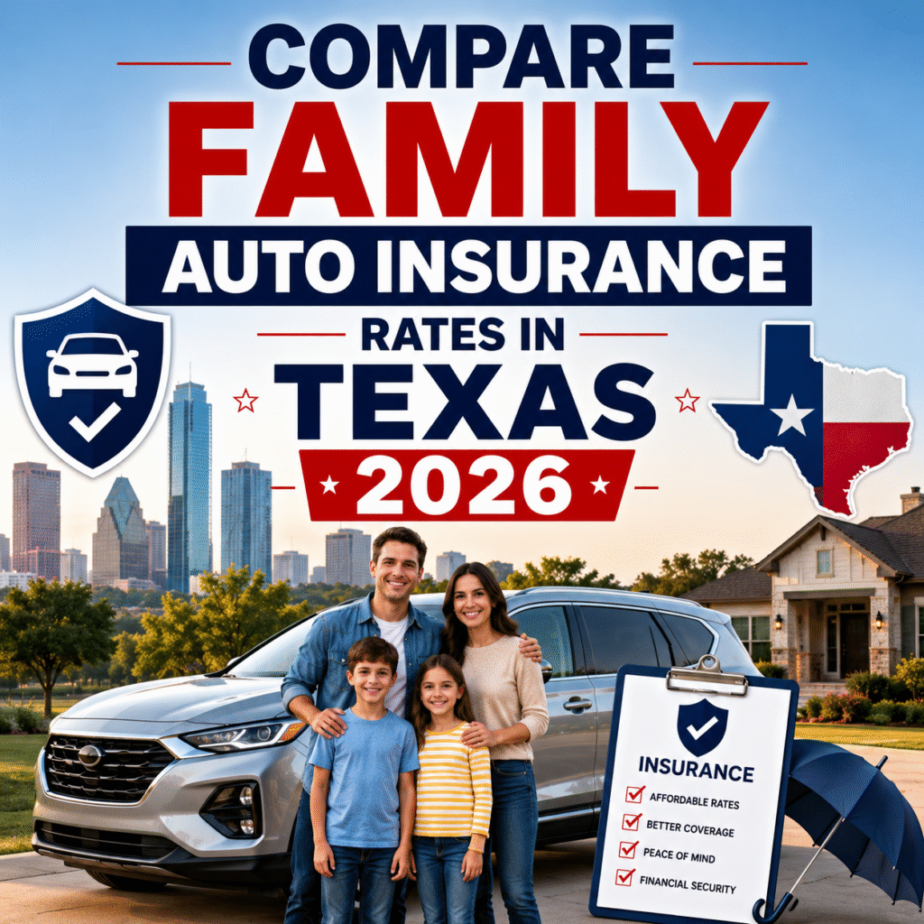 Compare Family Auto Insurance Rates In Texas 2026