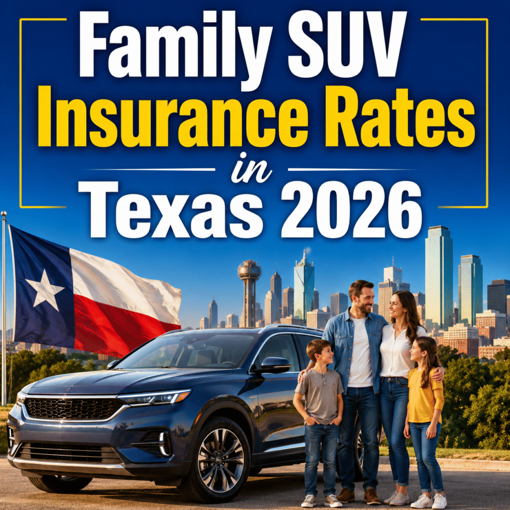 Family SUV Insurance Rates in Texas 2026