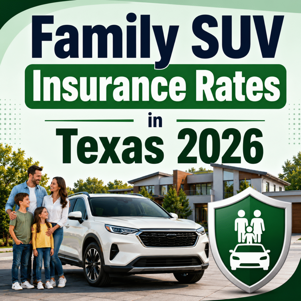 Family SUV Insurance Rates in Texas 2026
